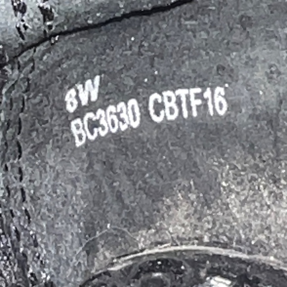 BOC Born Peggy Clogs Black Tooled Leather Floral, Nurse, Size 8 Wide - Picture 7 of 9